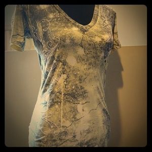 Ladies Affliction Short sleeve Tshirt- Small